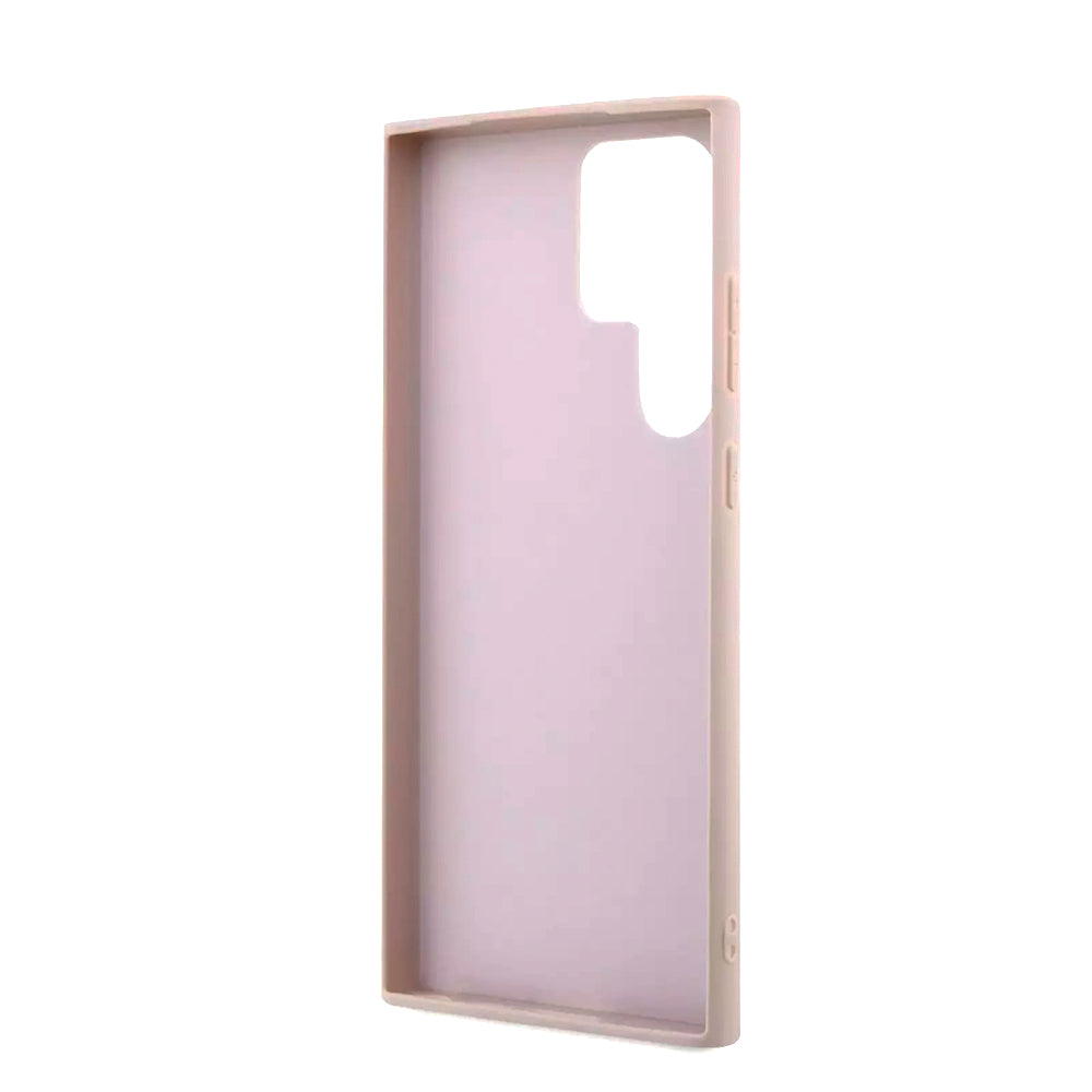 Etui na Samsung Galaxy S23 Ultra S918, Guess, 4G Big Logo, Różowy.