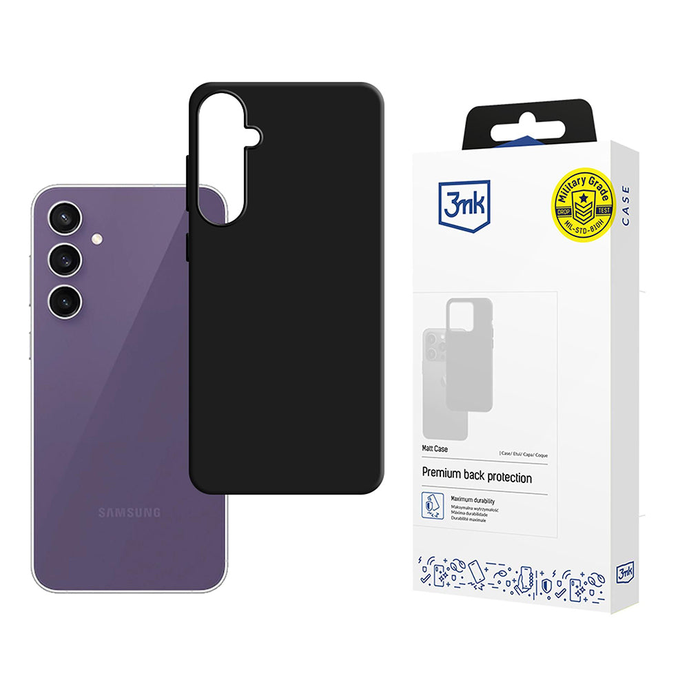 Etui do Samsung Galaxy S24 FE S721, 3MK, Czarna Matowa