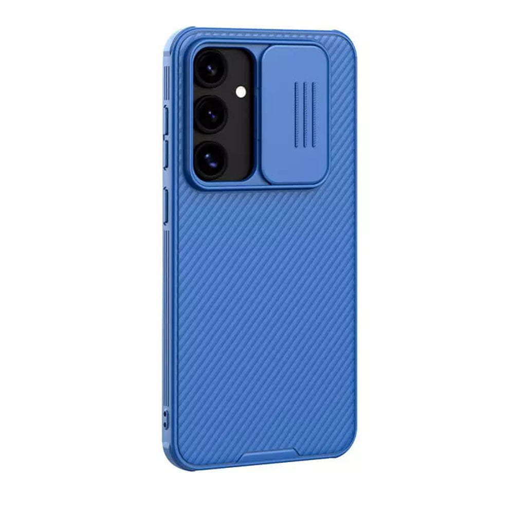 Etui na Samsung Galaxy S24 FE S721, Nillkin, CamShield Pro, Niebieskie
