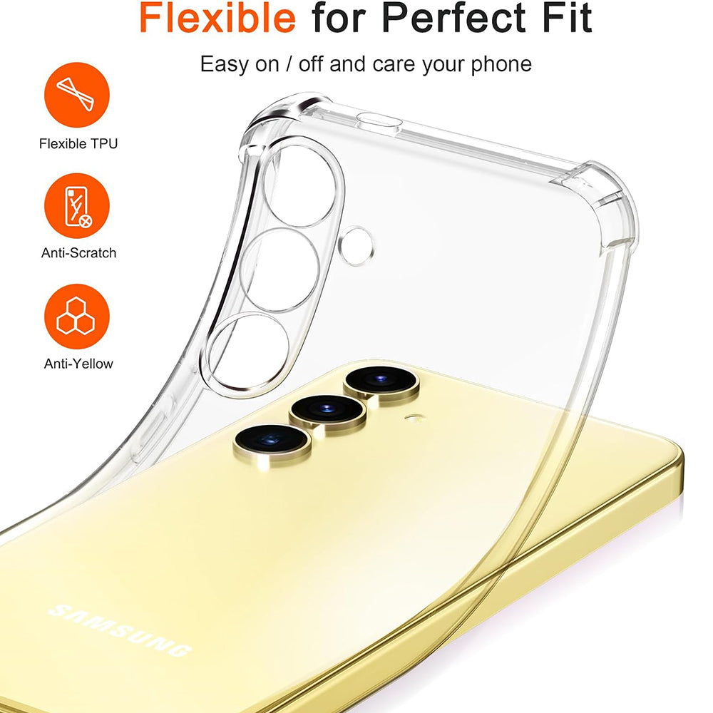 Etui na Samsung Galaxy S24 FE S721, Techsuit, Shockproof Clear, Przezroczyste