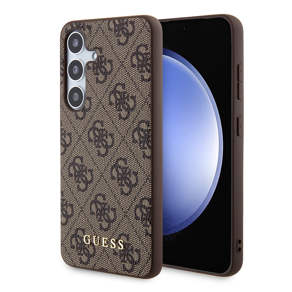 Etui na Samsung Galaxy S24+ S926, Guess, 4G Metal Gold Logo, Brązowy