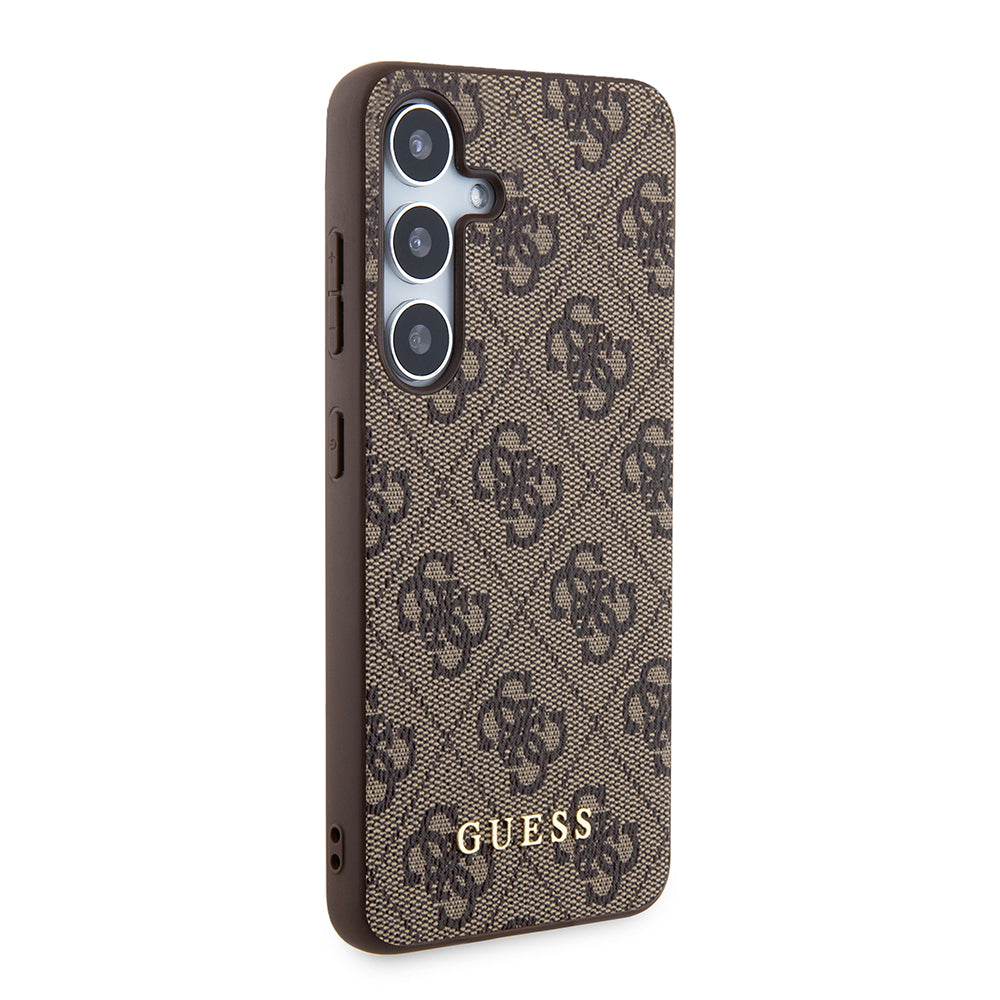 Etui na Samsung Galaxy S24+ S926, Guess, 4G Metal Gold Logo, Brązowy