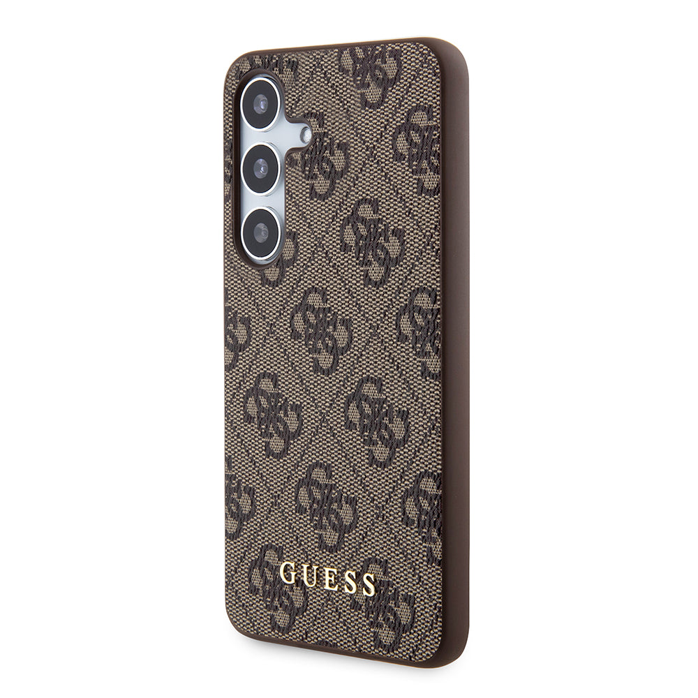 Etui na Samsung Galaxy S24+ S926, Guess, 4G Metal Gold Logo, Brązowy