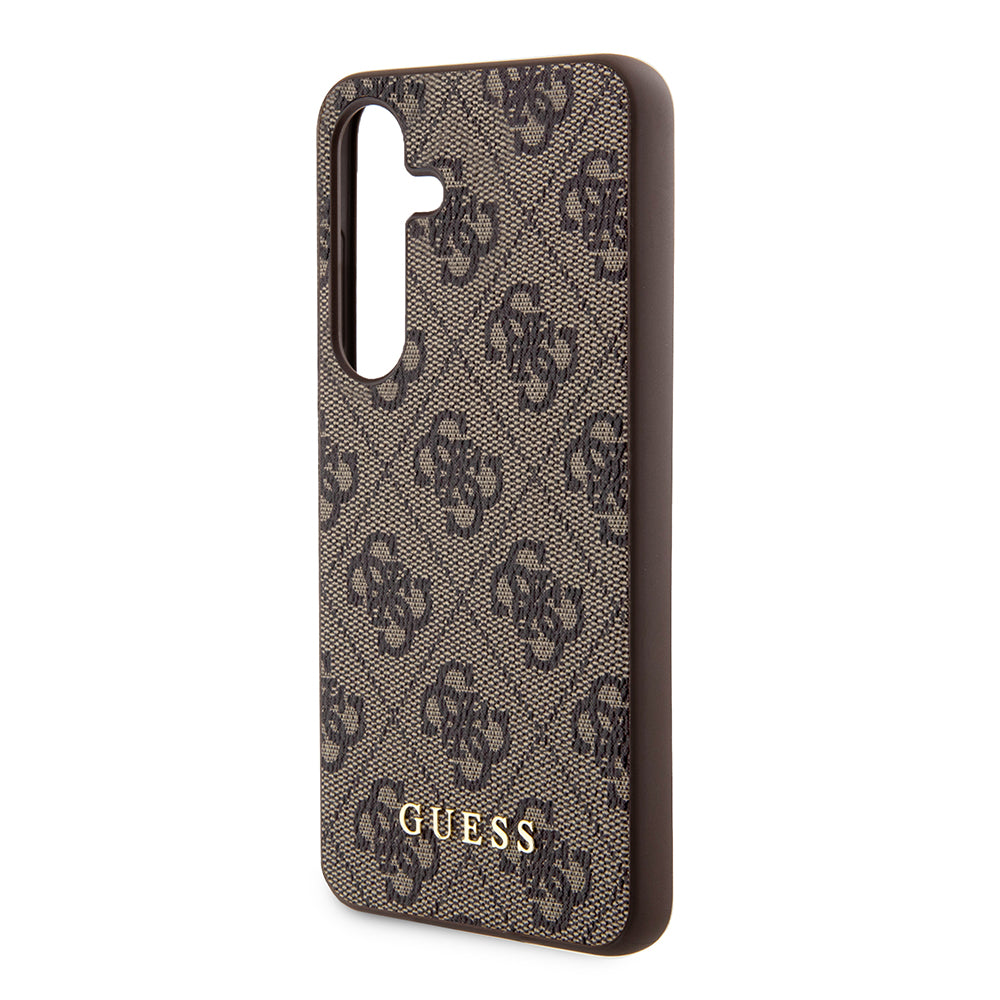 Etui na Samsung Galaxy S24+ S926, Guess, 4G Metal Gold Logo, Brązowy