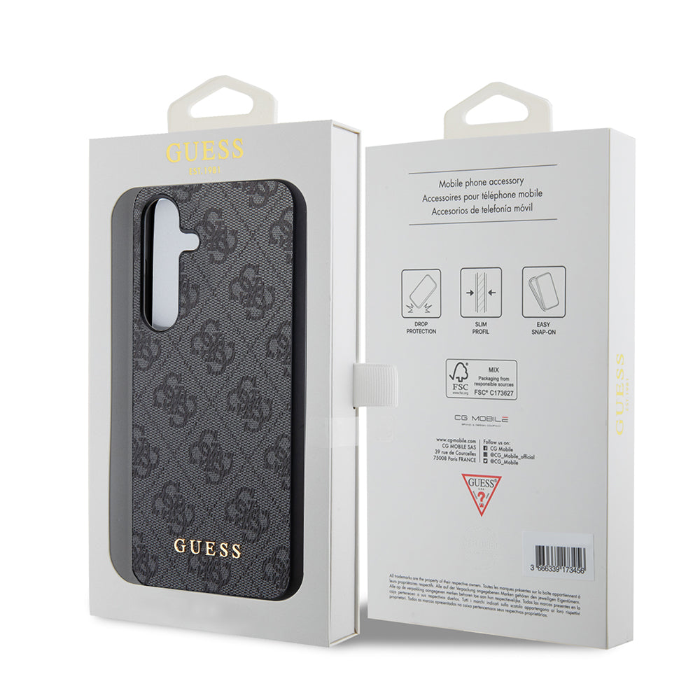 Etui na Samsung Galaxy S24+ S926, Guess, 4G Metal Gold Logo, Czarne