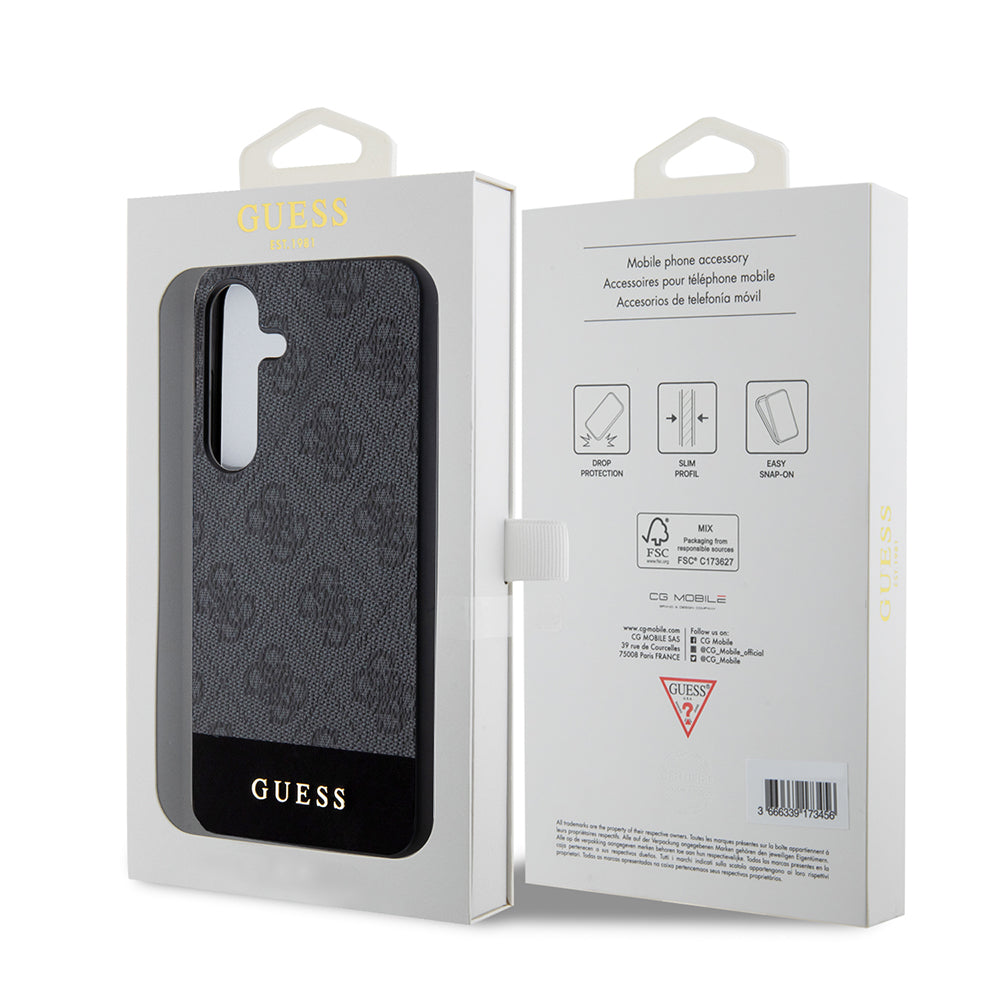 Etui na Samsung Galaxy S24+ S926, Guess, 4G Stripe, Czarne