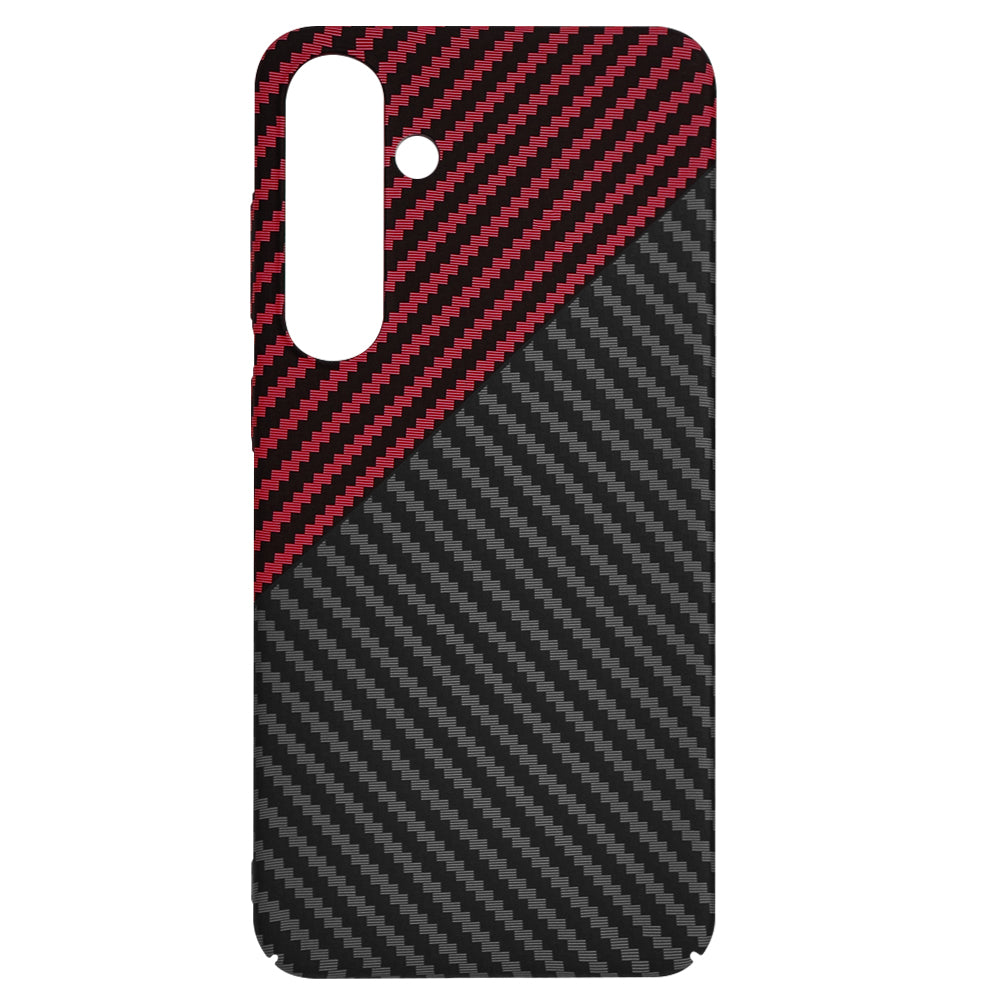 Etui na Samsung Galaxy S24+ S926, Techsuit, Carbonite FiberShell, Czarno-Czerwona