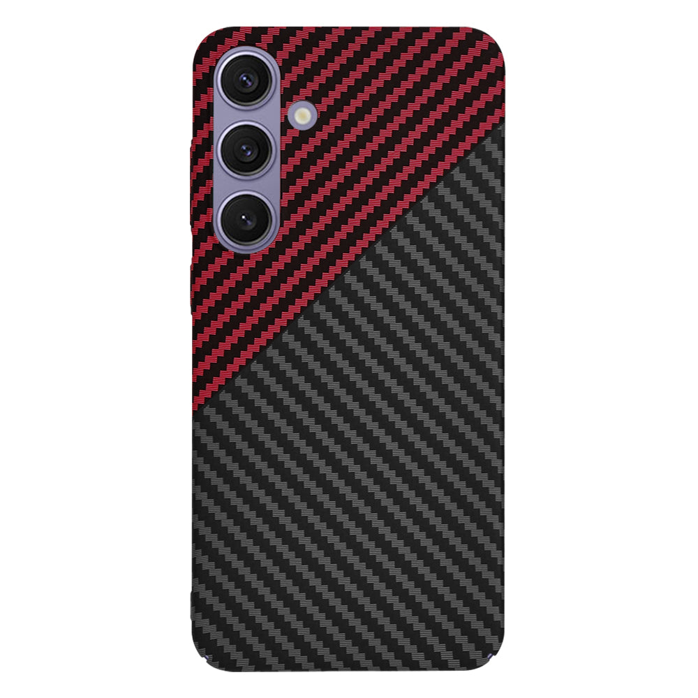 Etui na Samsung Galaxy S24+ S926, Techsuit, Carbonite FiberShell, Czarno-Czerwona