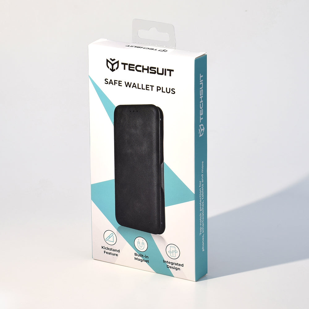 Etui na Samsung Galaxy S24+ S926, Techsuit, Safe Wallet Plus, Czarne