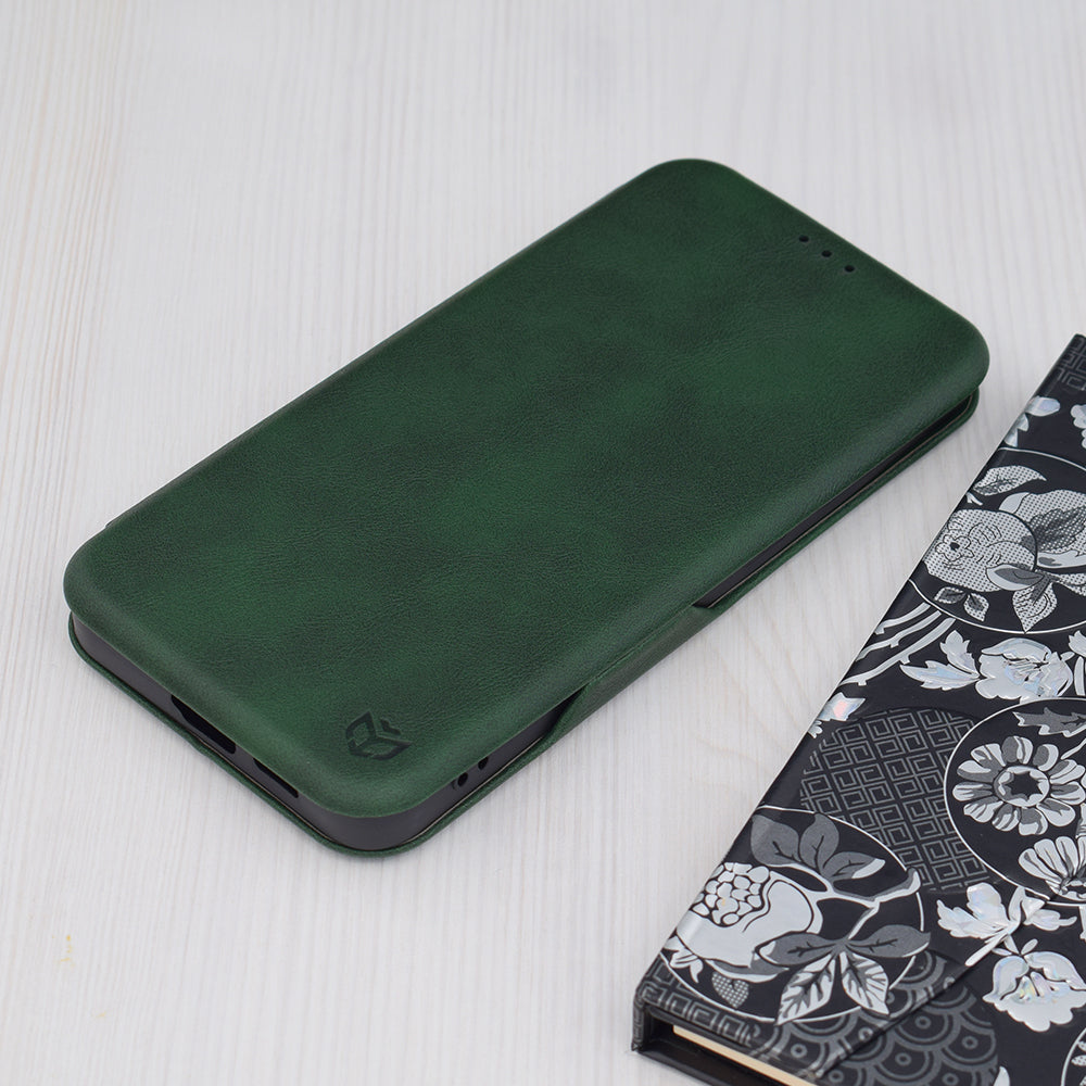 Etui na Samsung Galaxy S24+ S926, Techsuit, Safe Wallet Plus, Zielony