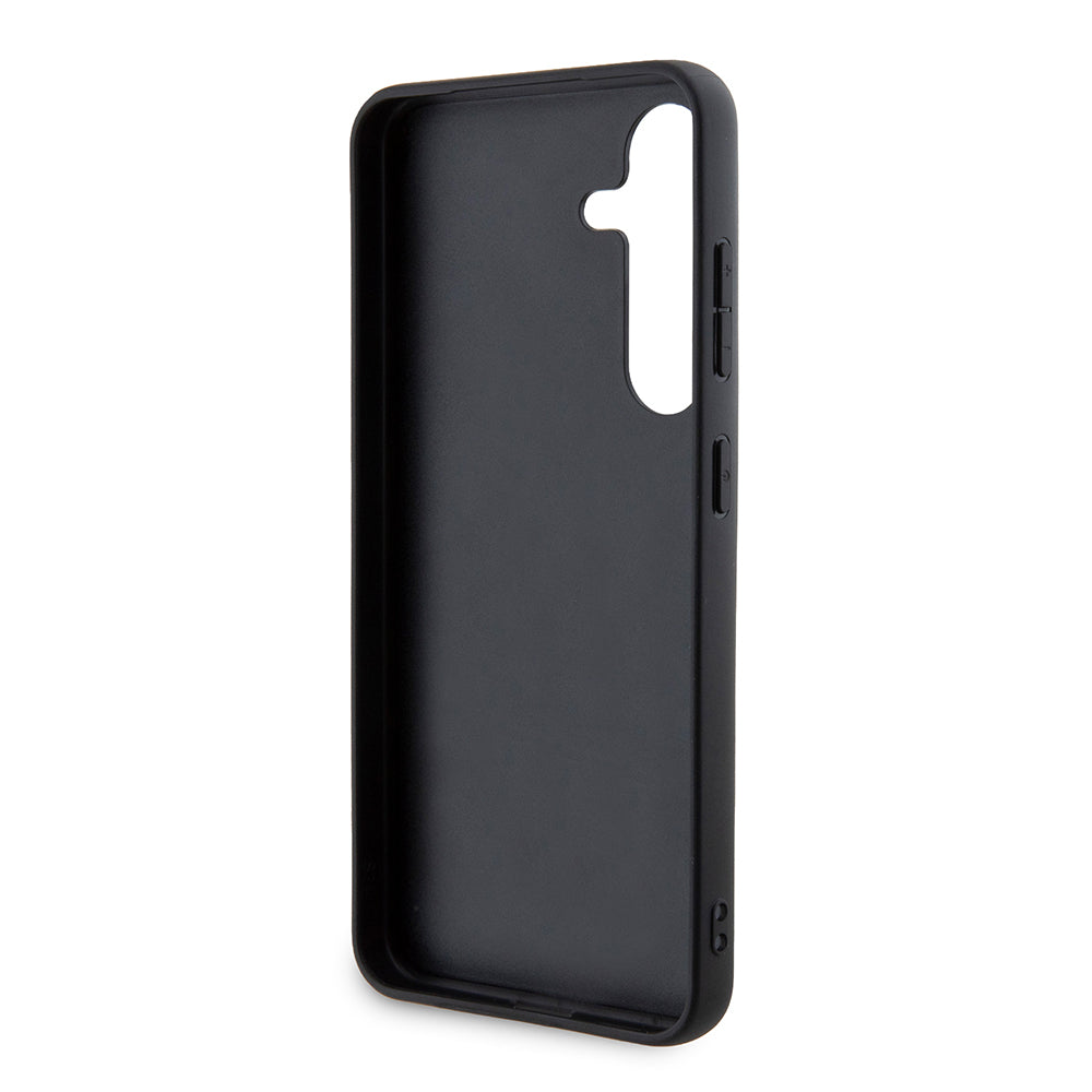 Etui na Samsung Galaxy S24 S921, Karl Lagerfeld, Saffiano Karl & Choupette Metal, Czarne
