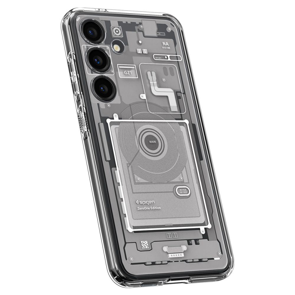Case for Samsung Galaxy S24 S921, Spigen, Ultra Hybrid Zero One, White