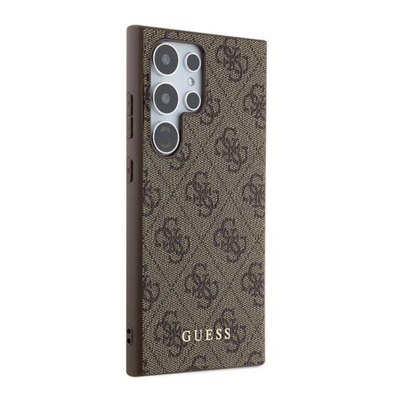 Etui na Samsung Galaxy S24 Ultra S928, Guess, 4G Metal Gold Logo, Brązowy