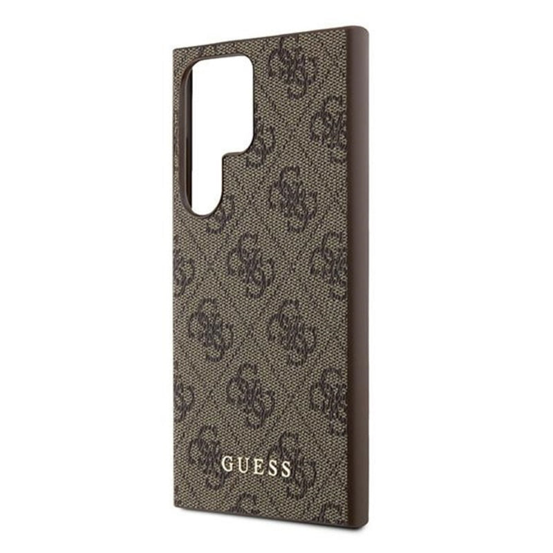 Etui na Samsung Galaxy S24 Ultra S928, Guess, 4G Metal Gold Logo, Brązowy