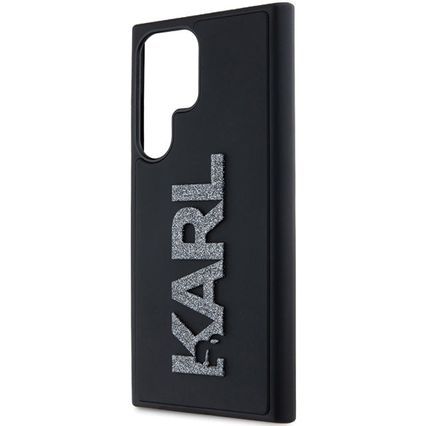 Etui na Samsung Galaxy S24 Ultra S928, Karl Lagerfeld, 3D Rubber Glitter Logo, Czarne
