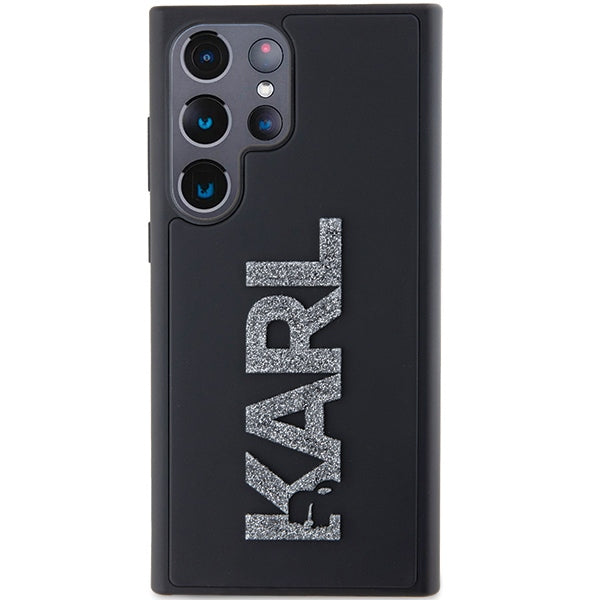 Etui na Samsung Galaxy S24 Ultra S928, Karl Lagerfeld, 3D Rubber Glitter Logo, Czarne