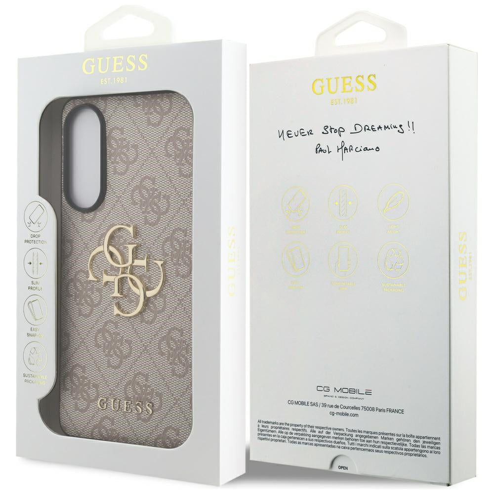Etui na Samsung Galaxy S25 Edge S937, Guess, Big 4G Logo Classic, Różowy