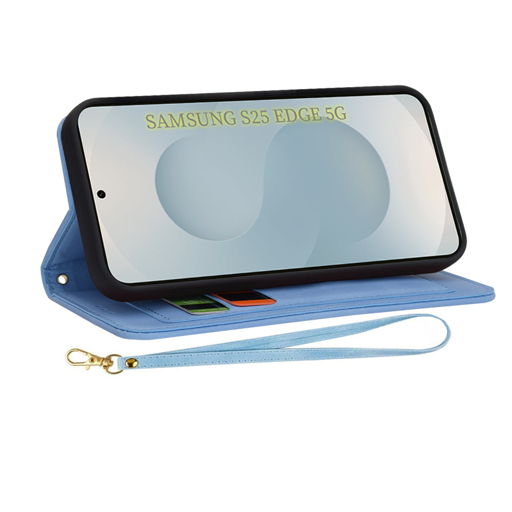Etui na Samsung Galaxy S25 Edge S937, Techsuit, FlipCraft, Niebieski