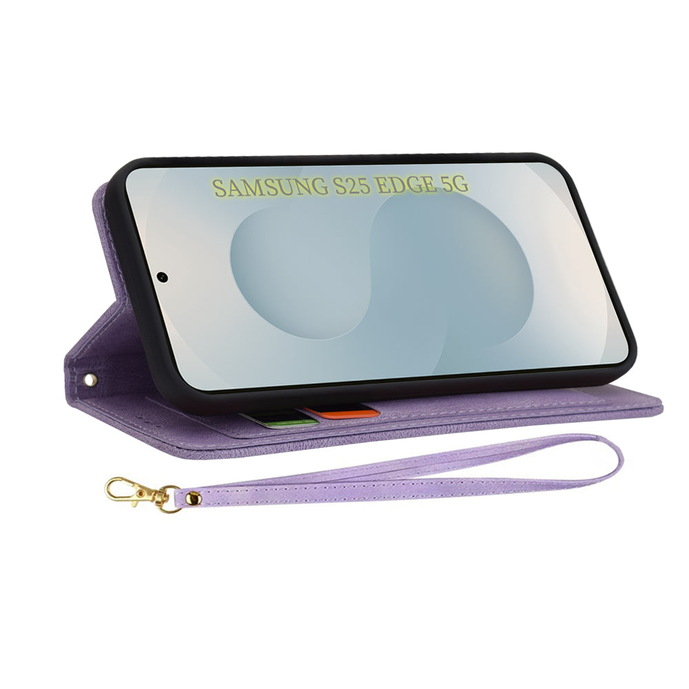 Etui na Samsung Galaxy S25 Edge S937, Techsuit, FlipCraft, Fioletowy