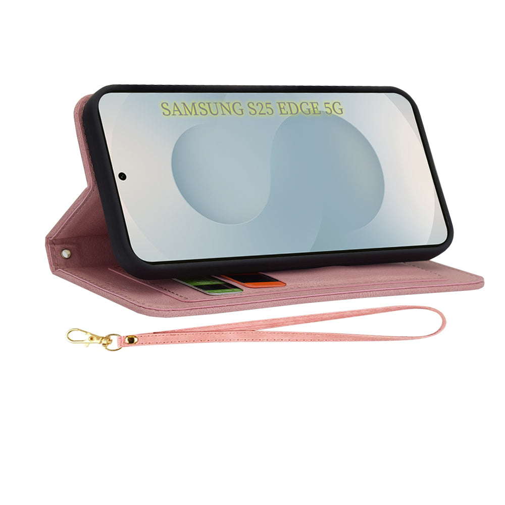 Etui na Samsung Galaxy S25 Edge S937, Techsuit, FlipCraft, różowe