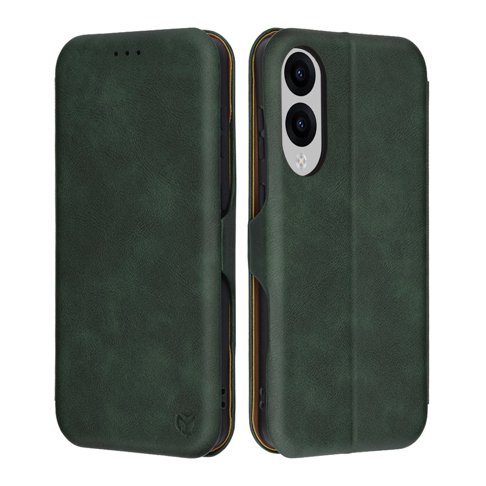 Etui na Samsung Galaxy S25 Edge S937, Techsuit, Safe Wallet Plus, Zielony