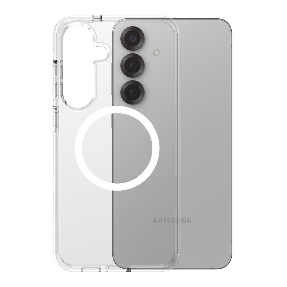 Etui do Samsung Galaxy S25+ S936, PanzerGlass, Care Urban Combat, Przezroczyste Białe