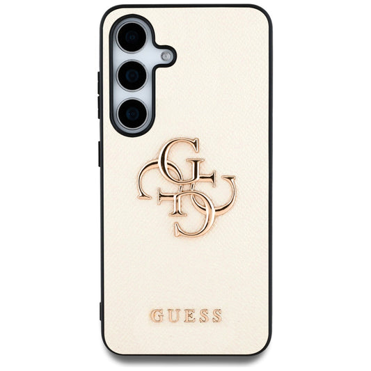 Etui na Samsung Galaxy S25 S931, Guess, 4G Grained Big and Classic Logo, Beżowy