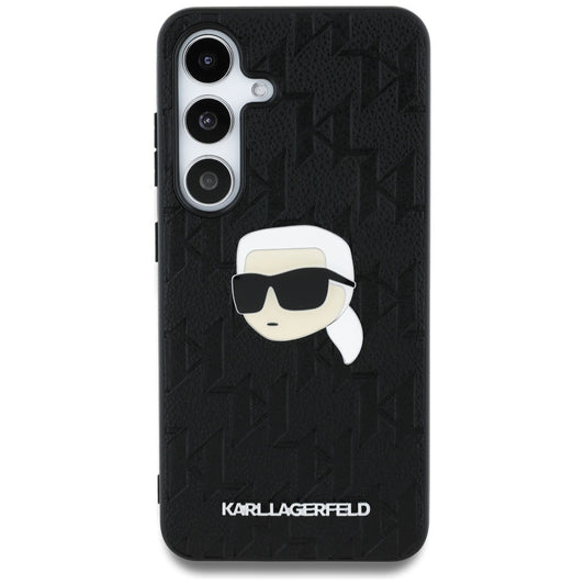 Etui na Samsung Galaxy S25 S931, Karl Lagerfeld, Monogram Karl's Head, Czarne