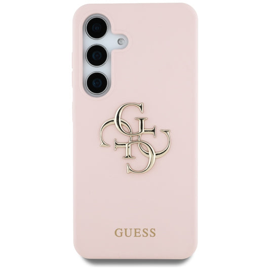 Etui na Samsung Galaxy S25 Ultra S938, Guess, 4G Grained Big and Classic Logo, Różowy