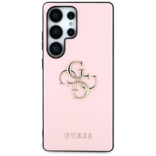Etui na Samsung Galaxy S25 Ultra S938, Guess, 4G Grained Big and Classic Logo, Różowy