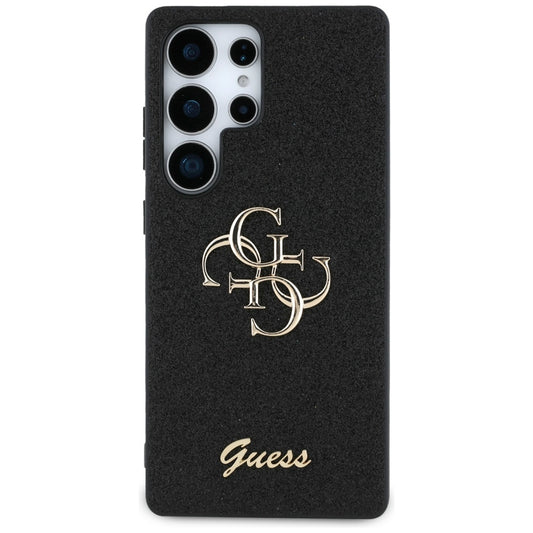 Etui na Samsung Galaxy S25 Ultra S938, Guess, Glitter Big 4G Script, Czarne