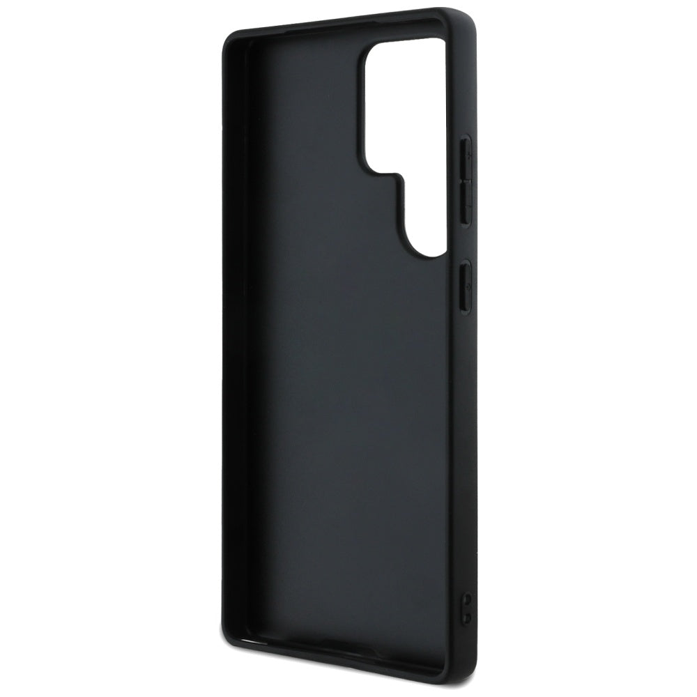 Etui na Samsung Galaxy S25 Ultra S938, Guess, Grained Hot Stamp 4G Triangle, Czarne