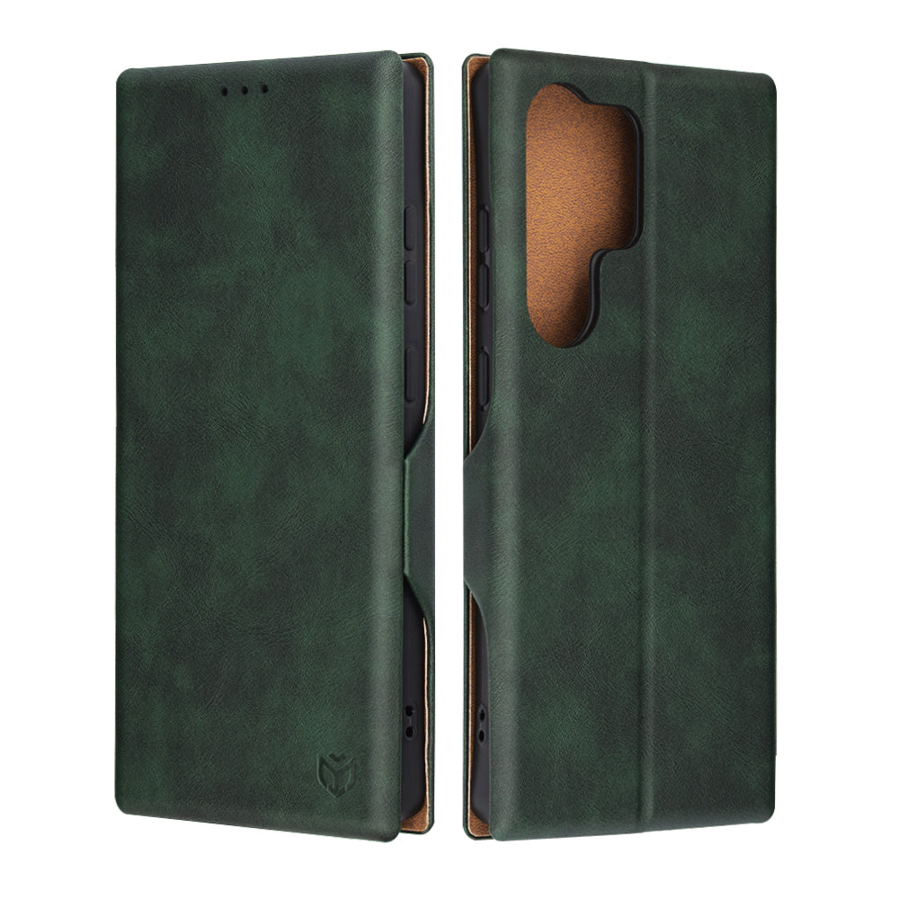 Etui na Samsung Galaxy S25 Ultra S938, Techsuit, Safe Wallet Plus, Zielony