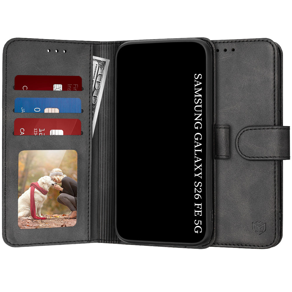 Etui na Samsung Galaxy S26 FE S741 / S25 FE, Techsuit, Diary Book, czarne