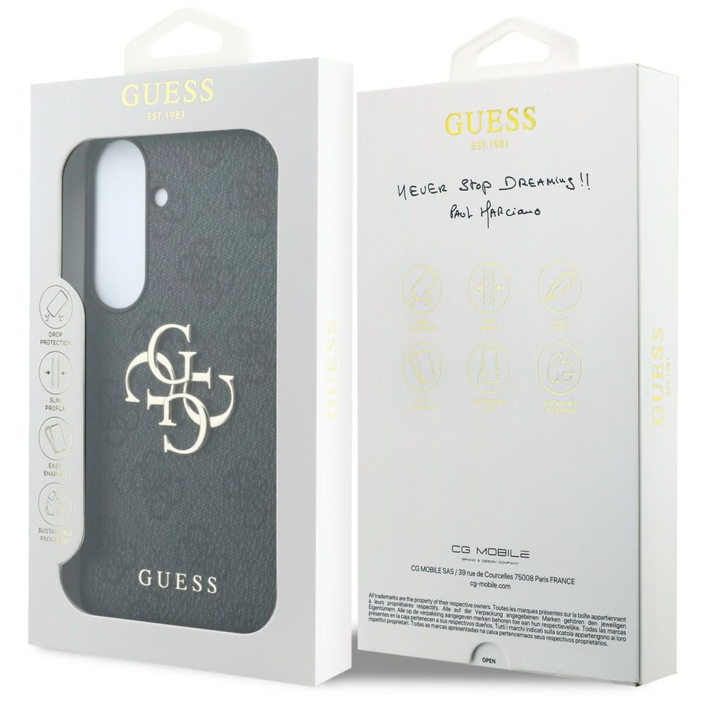 Etui na Samsung Galaxy S26 FE S741, Guess, 4G Metal Logo, Czarny