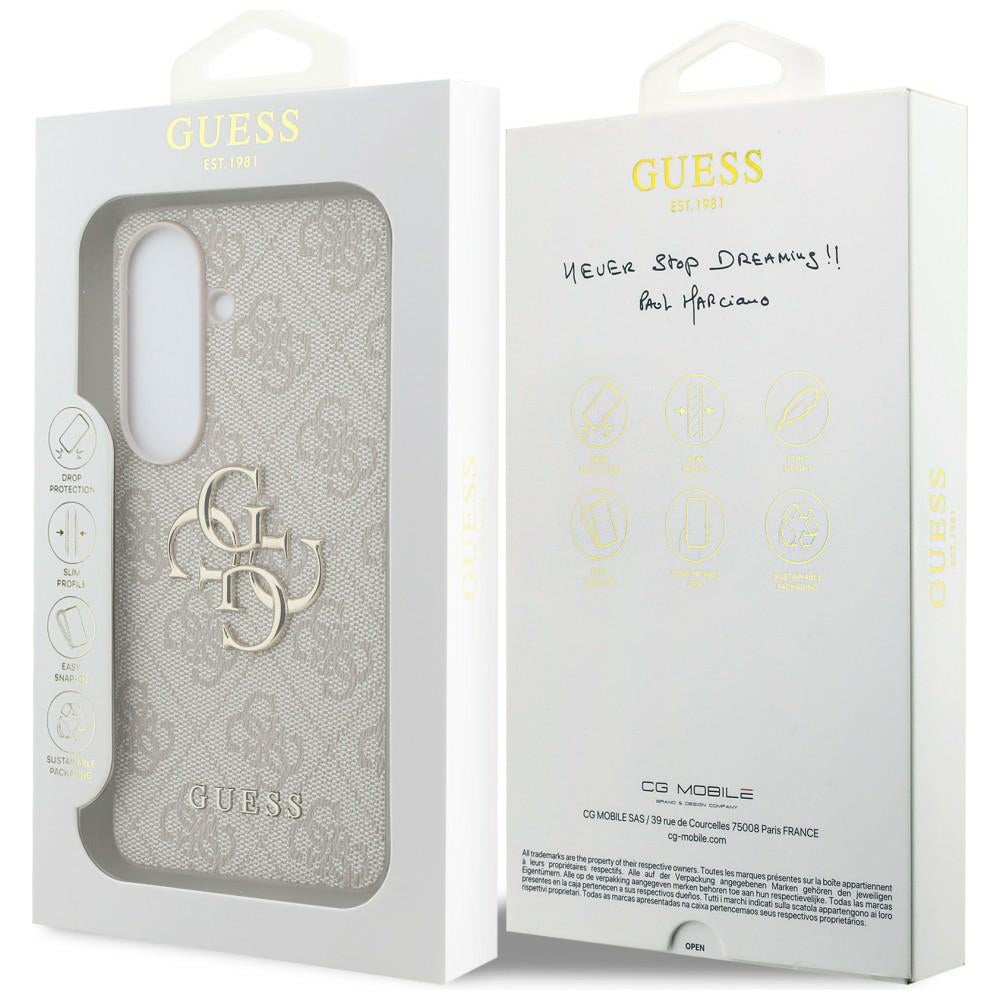 Etui na Samsung Galaxy S26 S942, Guess, 4G Big Logo, Różowy