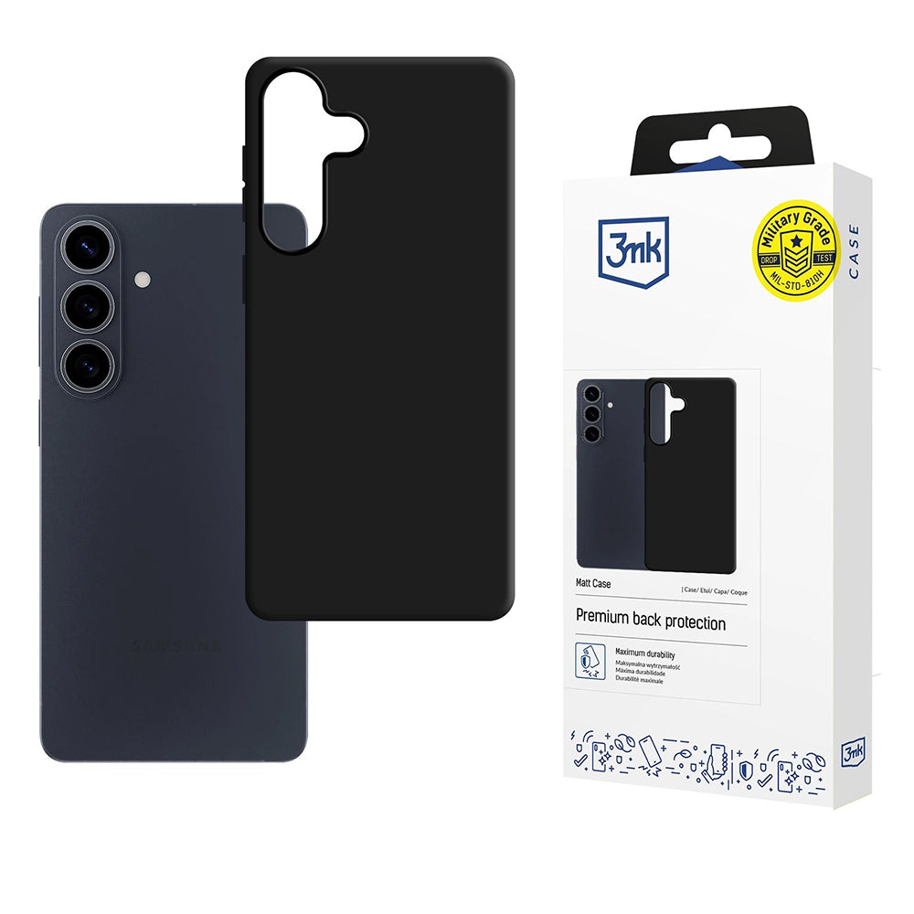 Etui na Samsung Galaxy S26 Plus S947, 3MK, Czarne Matowe
