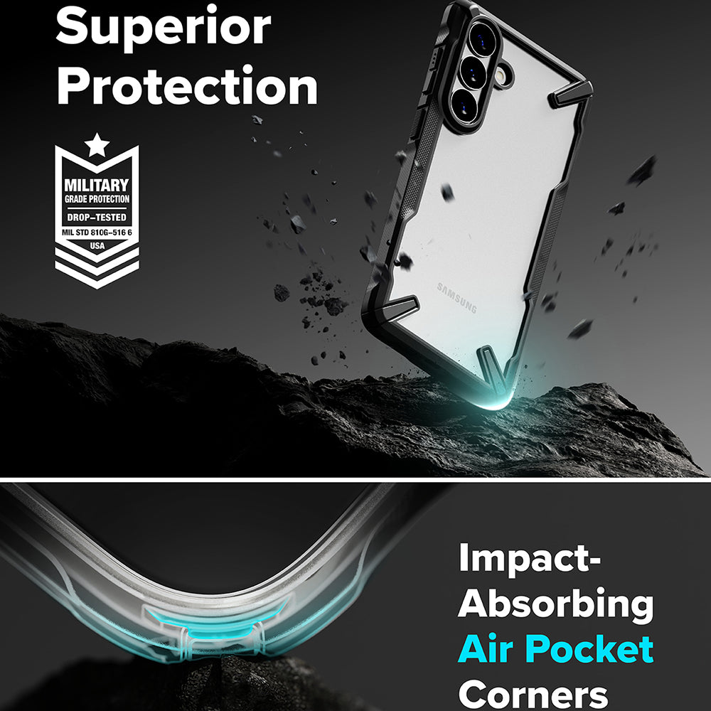 Case for Samsung Galaxy S26 Plus S947, Ringke, Fusion X, Black