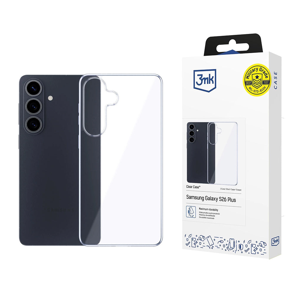 Etui do Samsung Galaxy S26 Plus S947, 3MK, Przezroczyste, Transparentne