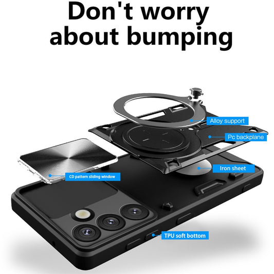 Etui na Samsung Galaxy S26 Plus, Techsuit, CamGuard Pro, Czerwony