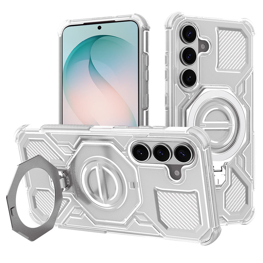 Etui na Samsung Galaxy S26 Plus S947, Techsuit, Carbon Shield Pro, Białe