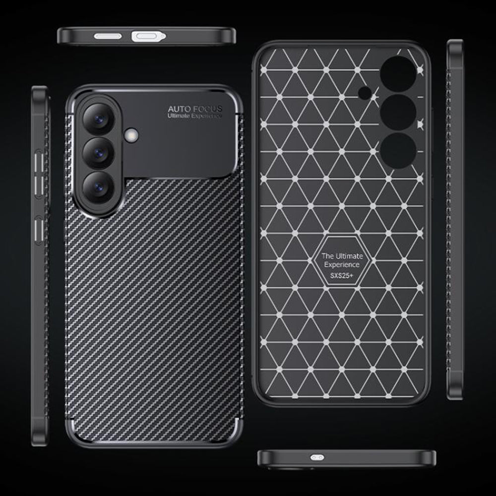 Etui na Samsung Galaxy S26 Plus S947, Techsuit, CarbonFiber, Czarne