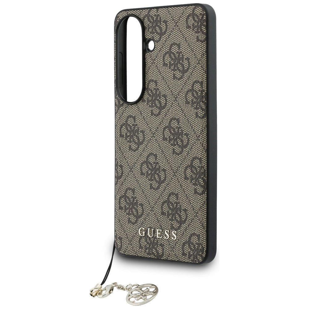 Case for Samsung Galaxy S26 S942, Guess, 4G Classic Logo Charm, Brown