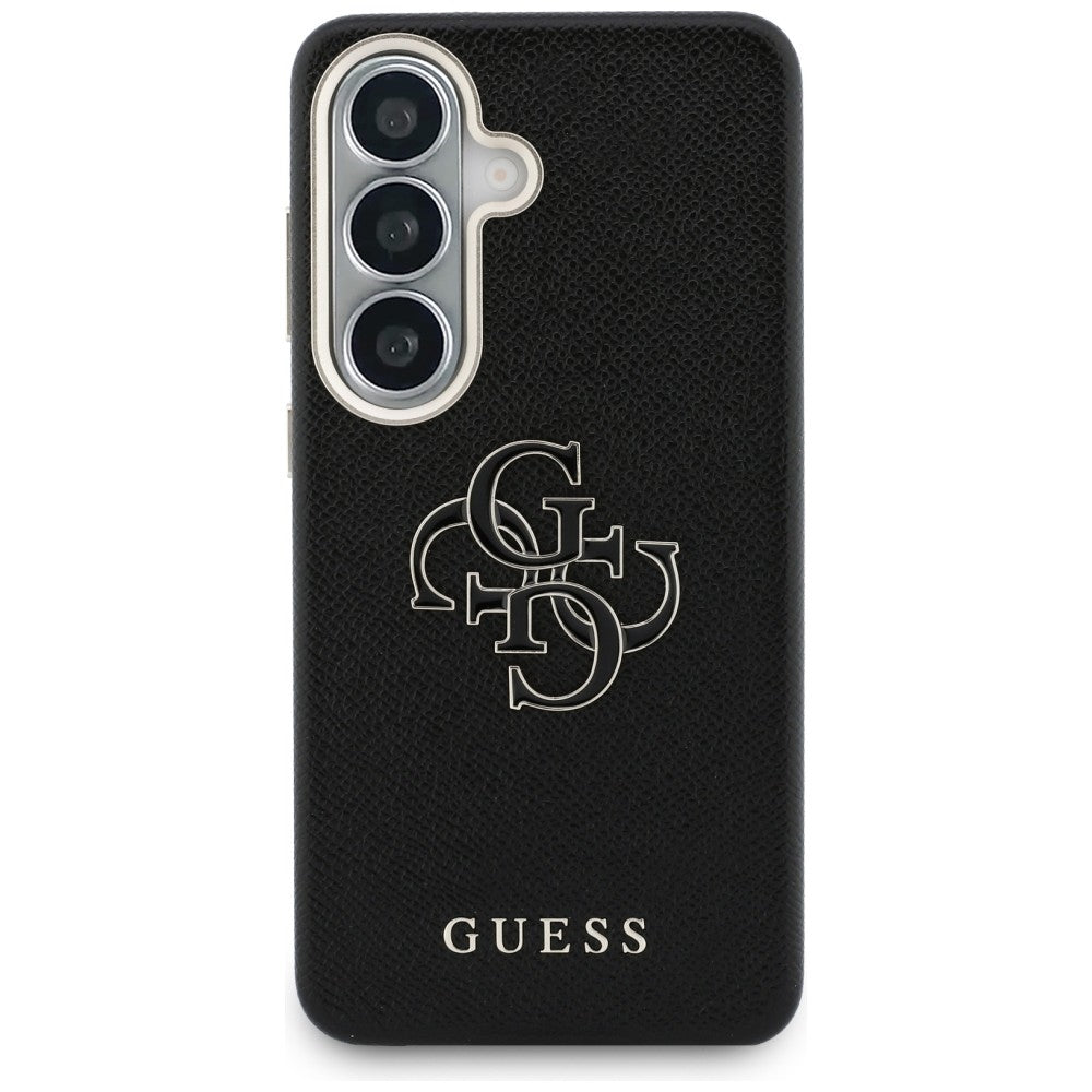 Etui na Samsung Galaxy S26 S942, Guess, 4G Grained Big and Classic Logo, Czarne