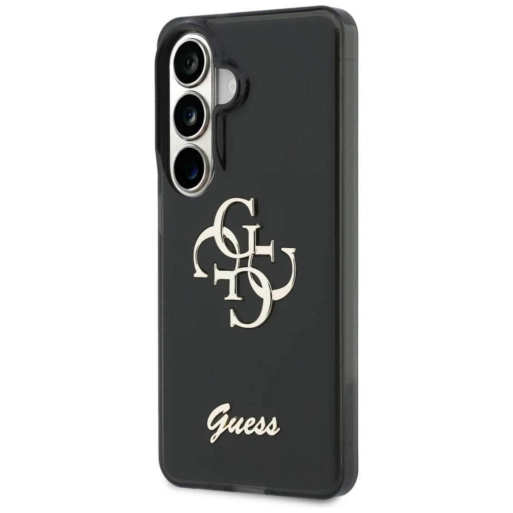 Etui na Samsung Galaxy S26 S942, Guess, IML Big Metal 4G Script, Czarne
