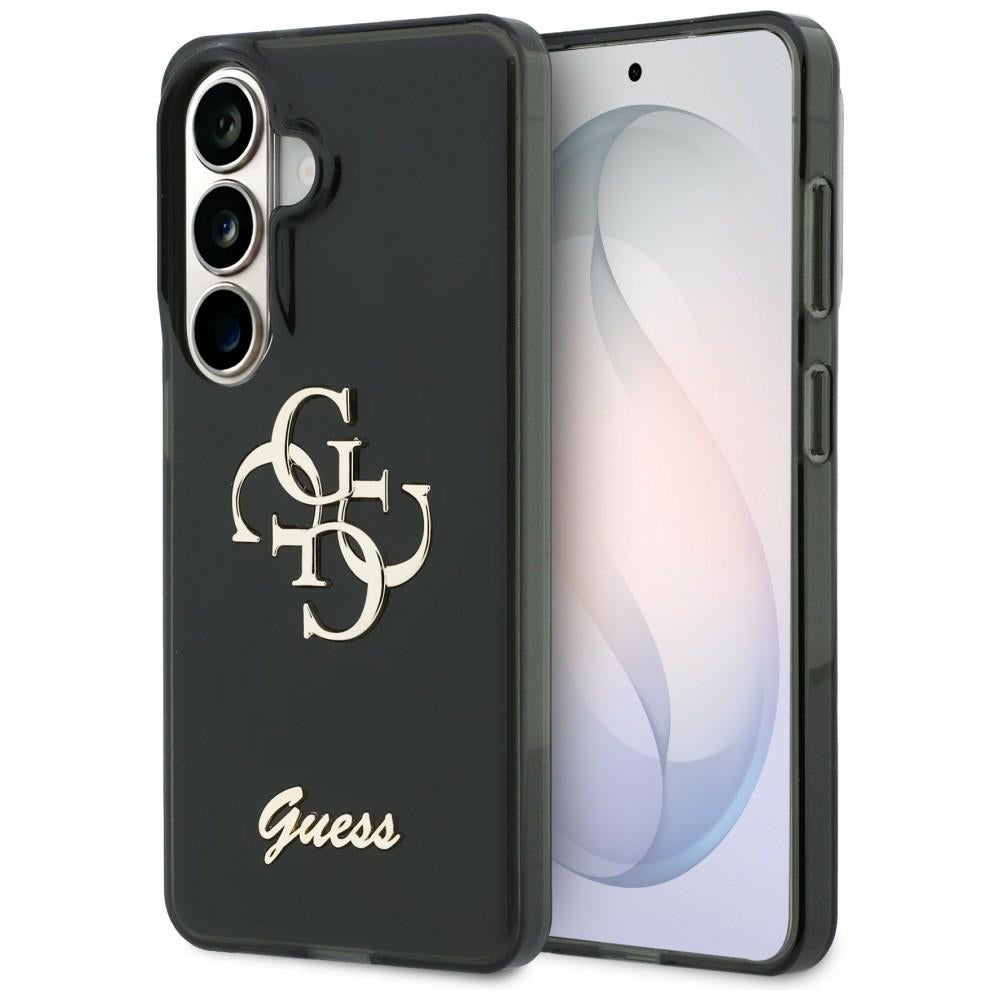 Etui na Samsung Galaxy S26 S942, Guess, IML Big Metal 4G Script, Czarne