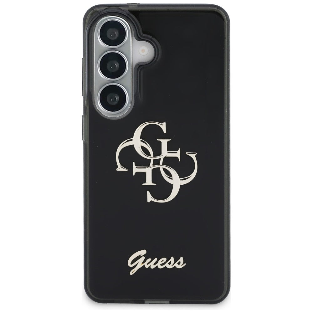 Etui na Samsung Galaxy S26 S942, Guess, IML Big Metal 4G Script, Czarne