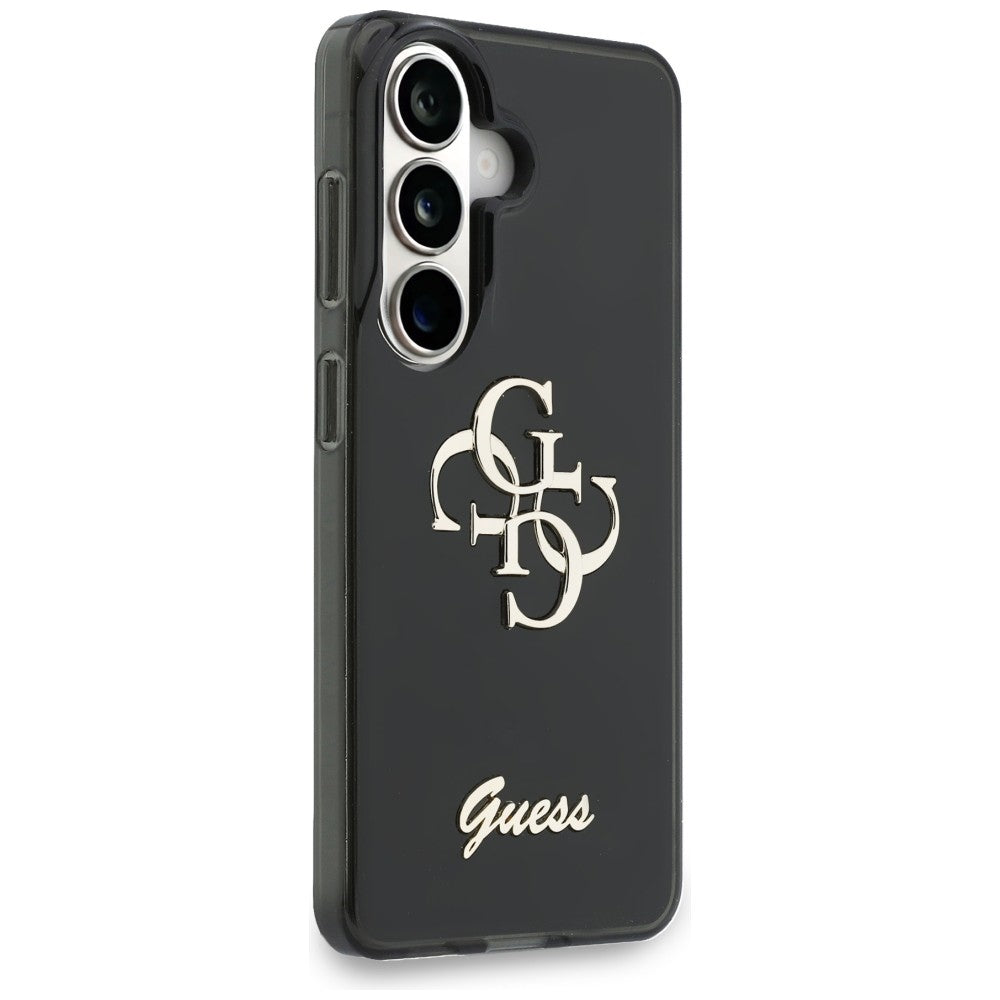 Etui na Samsung Galaxy S26 S942, Guess, IML Big Metal 4G Script, Czarne