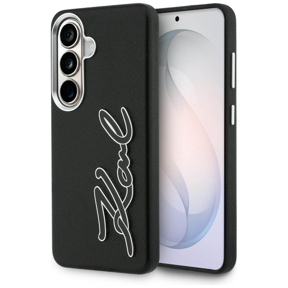 Etui na Samsung Galaxy S26 S942, Karl Lagerfeld, Signature Resin Logo, Czarne
