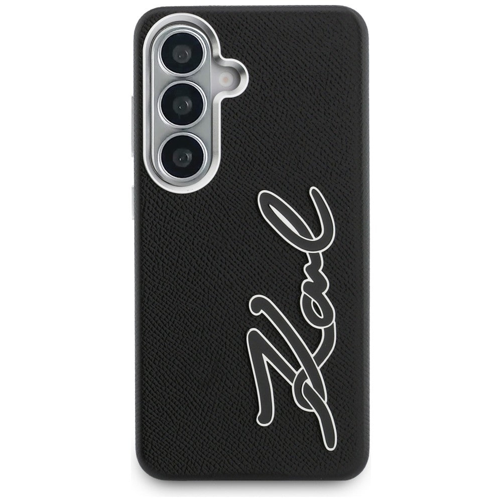 Etui na Samsung Galaxy S26 S942, Karl Lagerfeld, Signature Resin Logo, Czarne